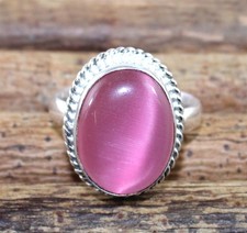 Anello Occhio di Gatto Rosa
