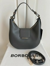 BORBONESE - Borsetta Luna Grigia Pelle