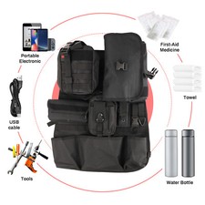 Protezione Schienale Auto Tattico Molle Organizer Sedile Posteriore Nero Sette Borsa