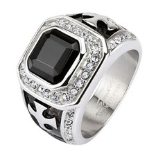 Anello uomo biker croce