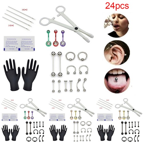 Kit attrezzi piercing corpo - attrezzi,