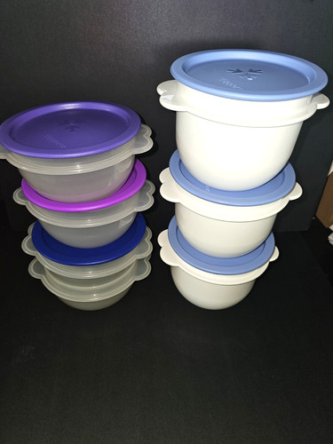 Tupperware one touch - tupperware, white