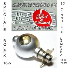 ★SPECIALE BOLEX 18-5 LAMPADA 12 V 75 W P35S + CINGHIE PER MODELLO (1965/1966)★