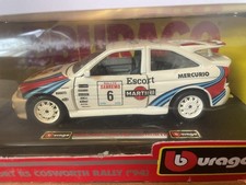 Modellino auto Ford Escort RS Cosworth Rally '94 - Burago scala 1/24 Martini WRC ecc