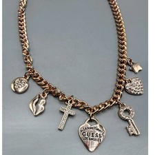 Collana chiave croce cuore