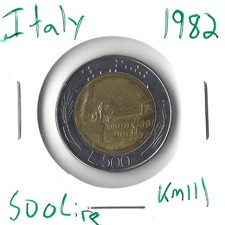 Coin Italy 500 Lire 1982
