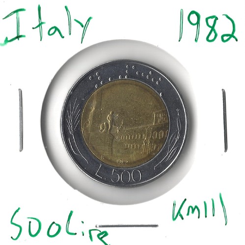 Coin italy 500 lire 1982 - italy,