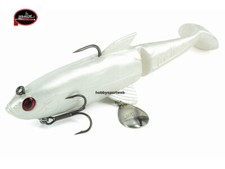 MOLIX  SHAD 100  COLORE 92 PEARL WHITE SWIMBAIT 24 GR SPINNING LUCCIO