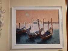 LIDO BETTARINI olio su tela  80 x 100 VENEZIA incorniciato con Autentica artista