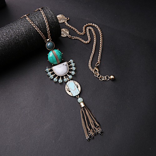 Collana lunga sautoir dorato - lunga,