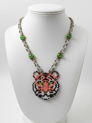 Collana etnica boho tigrata - collana,