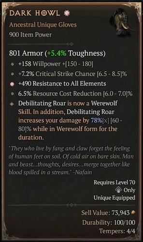 Dark howl 1ga - dark, stagione