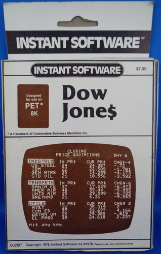 Commodore pet cbm dow jone - --,