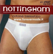 3 Slip uomo Nottingham in cotone bi-elastico con elastico infilato art Sprint