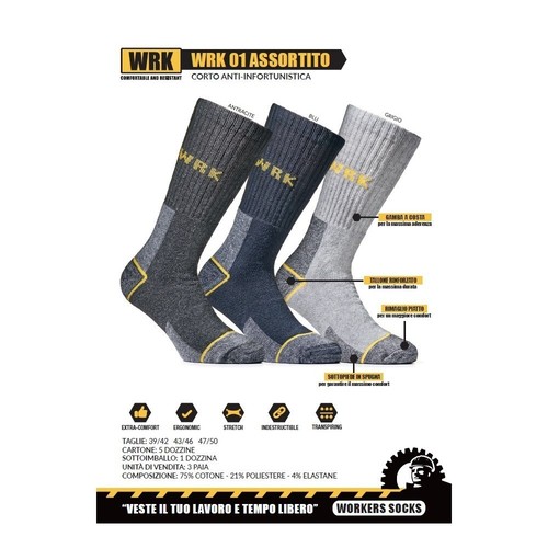 Paia calze corta wrk punta - calze,