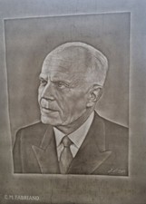 Filigrana Sandro Pertini Cartiere Miliani Fabriano 29,5x39,5 