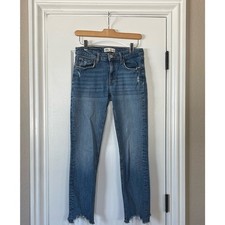 Jeans ZARA skinny blu invecchiato vita media taglia 6