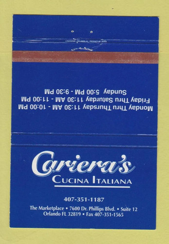 Copertina matchbook - matchbook,
