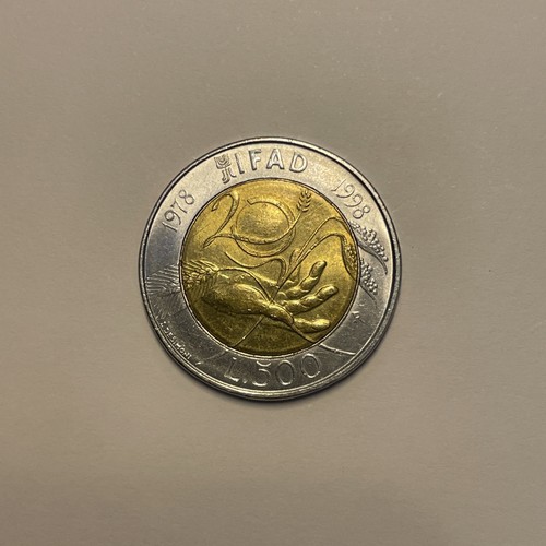 Moneta 500 lire - 500, 1998