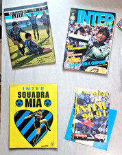 inter milano, poster, gagliardetto,merchandising inter, album figurine, riviste,