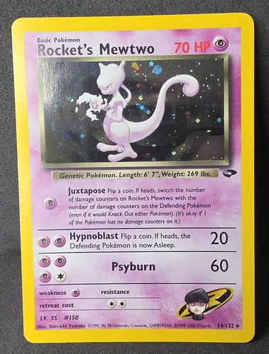 Pokemon tcg rocket - rocket's, mewtwo