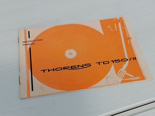 Thorens 150 mkii manuale - thorens, td