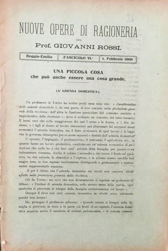 1908 nuove opere ragioneria - 1908, di