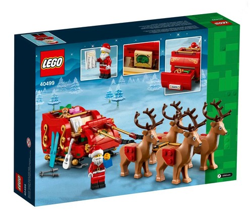 Lego 40499 slitta babbo - 40499, di