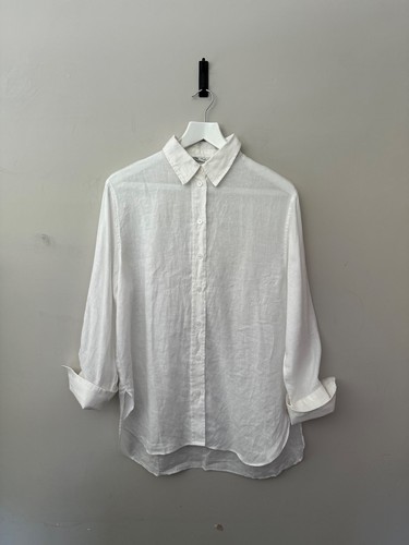 Zara ladies 100 linen white - linen,