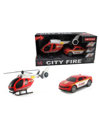 Elicottero auto pompieri - elicottero,