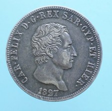 CARLO FELICE 5 LIRE 1827