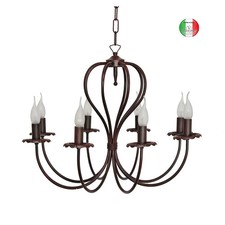 Lampadario Ferro Battuto 8