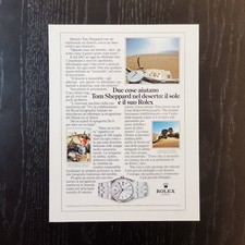 1986 Rolex Datejust Oysterquartz - Original AD Advertising Pubblicità Vintage