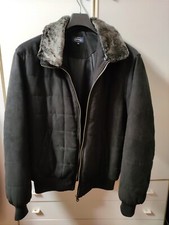 ARFANGO giubbotto Uomo Microfibra Invernale Collo Pelliccia Ecologica Staccabile