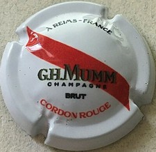 Capsule de Champagne MUMM G. H. (162e. Brut blanc barre rouge)
