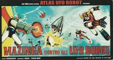 Q3 - Tagliando Cartoncino Pubblicitario Tomei MAZINGA Contro gli  Ufo Robot