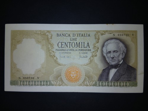 100000 lire manzoni 1970 - 100000, 19.07.1970