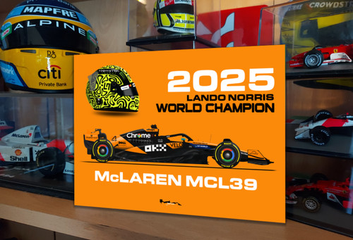 Insegna metallo lando norris - insegna,