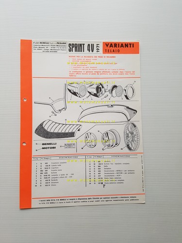 Benelli sprint 1971 - 50, 4v