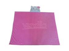 COPERTA IN PILE CON CAPPUCCIO HELLO KITTY FIOCCO ROSA HELLO KITTY - ACCESSORI