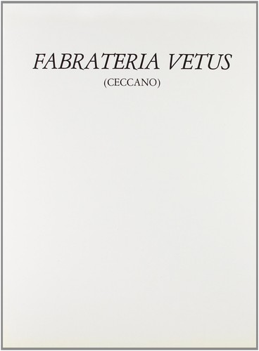 Fabrateria vetus indagine - fabrateria, vetus.