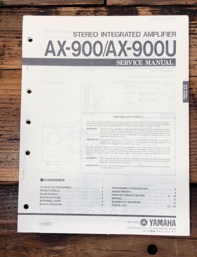 Yamaha 900 900u - yamaha, ax-900
