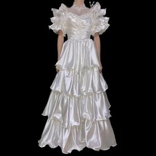 Abito da sposa vintage raso