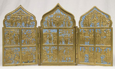 Antica icona russa trittico