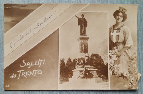 Cartolina saluti trento - cartolina,