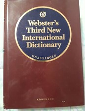Webster's Third New International Dictionary