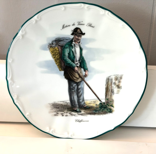 Piatto porcellana metiers du - porcellana,