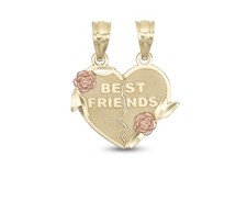 Charm bicolore cuore