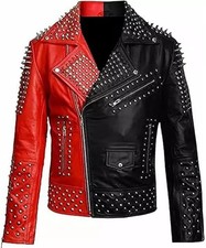 Giacca biker uomo argento