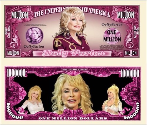 Dolly parton banconota - dolly, million